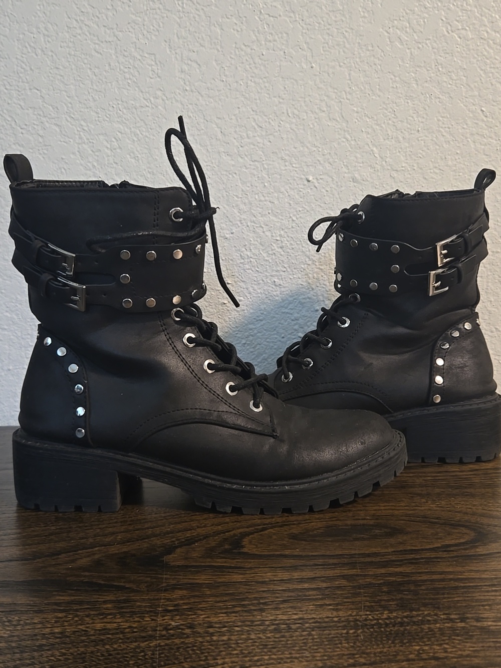 Studded Sid Combat Boot - Picture 2 of 5